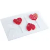 Chocolate mold lollipop hearts, 8 pieces