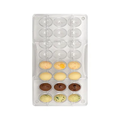 Schokoladenform mini Eier, 24-teilig