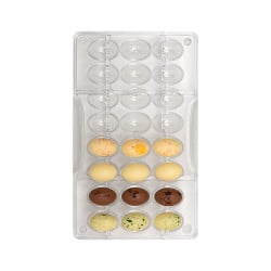 Schokoladenform mini Eier, 24-teilig