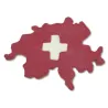 Switzerland cookie cutter with Swiss cross