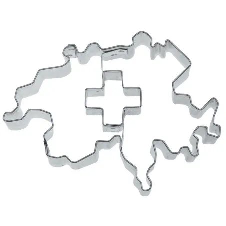 Emporte-pièce Suisse avec croix suisse