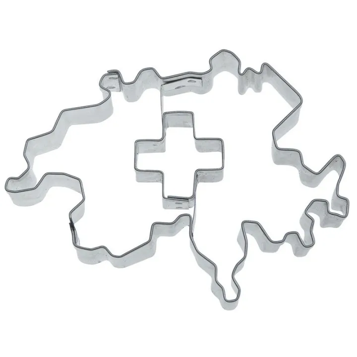 Ausstecher Schweiz mit Schweizerkreuz