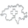 Emporte-pièce Suisse avec croix suisse