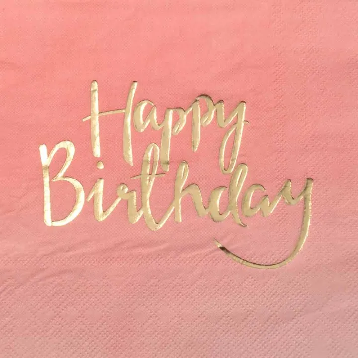 Tovaglioli di buon compleanno , 20 pezzi