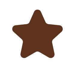 Silicone stencil star 42 pieces, Ø 3.4 cm