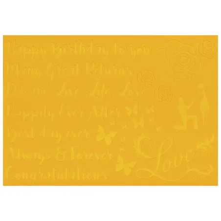 Silicone border mat Calligraphy Celebration for elegant inscriptions