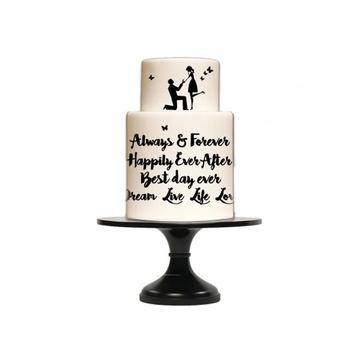 Silicone border mat Calligraphy Celebration for elegant inscriptions