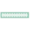 Floral silicone border mat for elegant decorations