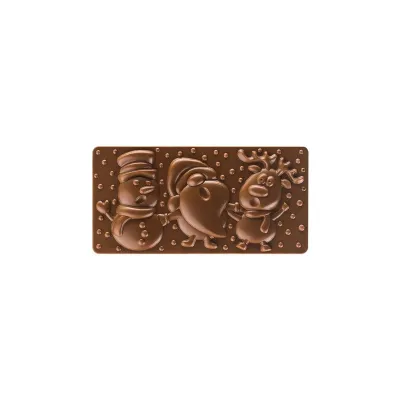 Stampo per tavolette di cioccolato Amici di Natale
