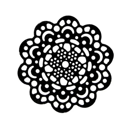 Flower silicone decor mat for elegant decorations