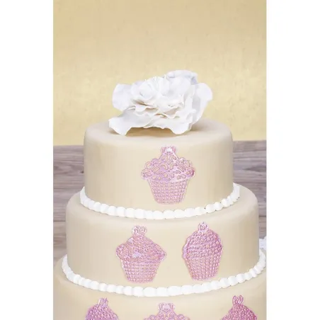 Silicone cupcake mat for elegant decorations