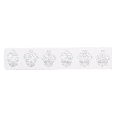 Silicone cupcake mat for elegant decorations