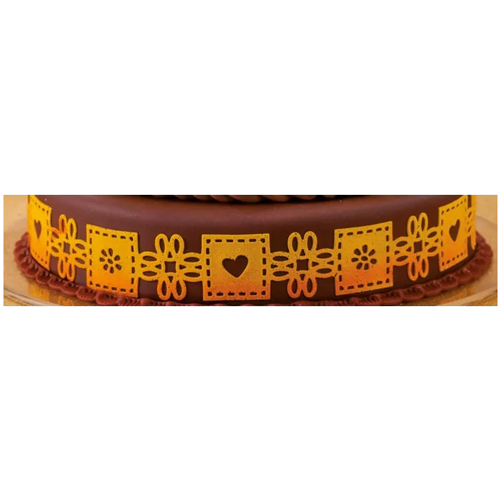Silicone border mat Memory tape for elegant decorations