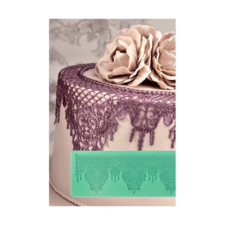 Pompous silicone border mat for elegant decorations