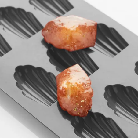 Silicone mold madeleine & bear paws 8 x 45 cm, 9 pieces