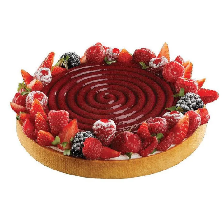 Stampo in silicone Spirale Ø 14 cm, 2 pezzi per dolci da pasticceria