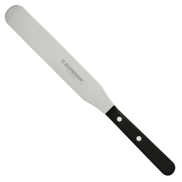 Grande spatule avec manche en bois, idéale pour étaler ou soulever les gâteaux