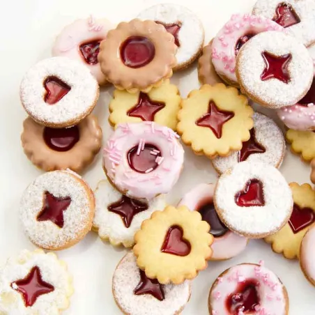 Corrugated biscuit cutter set, 4 cm for delicious biscuits