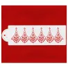 Alencon Lace Companion Stencil per bordi torta eleganti