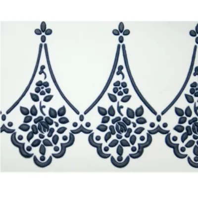 Alencon Lace Companion Stencil for elegant cake borders