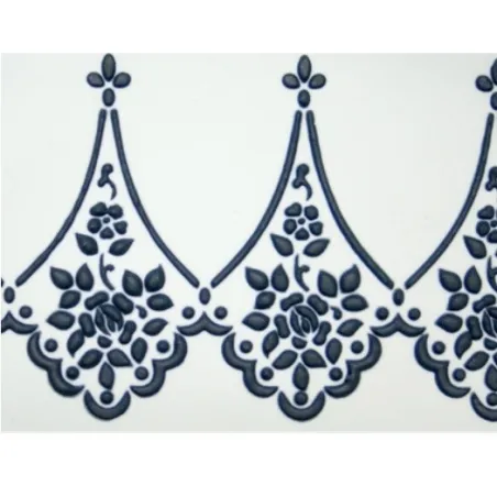 Alencon Lace Companion Stencil for elegant cake borders