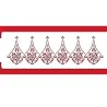 Alencon Lace Companion Stencil pour des bords de gâteaux raffinés