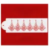 Alencon Lace Companion Stencil pour des bords de gâteaux raffinés
