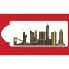 New York City Skyline Stencil, Set of 2 for Sweet Motifs
