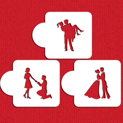 Stufen der Liebe Stencil für romantische Dekorationen