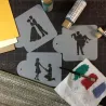 Steps of Love Stencil for Romantic Decorations