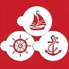 Sailor's Delight Stencils, Set of 3 for Great Decorations