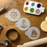 Stencil Sailor's delight 3 pezzi per grandi decorazioni