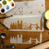 Stencil London Skyline, 2 pezzi per simpatici motivi