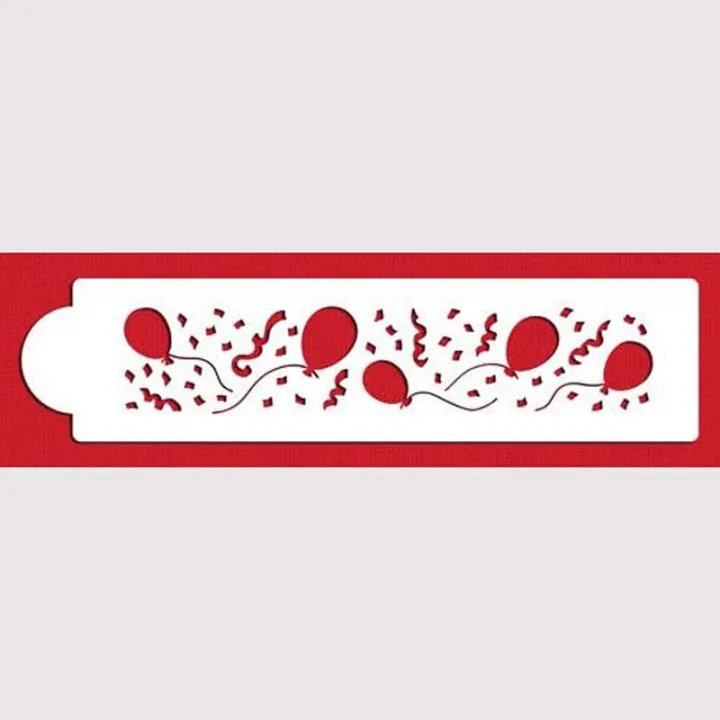 Stencil per palloncini e coriandoli per decorazioni festive
