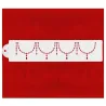 Collier de perles Stencil pour des bords de gâteaux raffinés