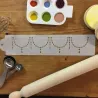 Pearl Necklace Stencil for Elegant Cake Borders