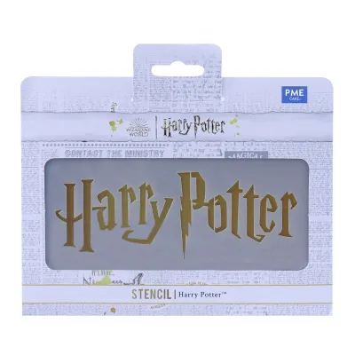 Harry Potter Schriftzug Schablone zaubert Magie auf Desserts