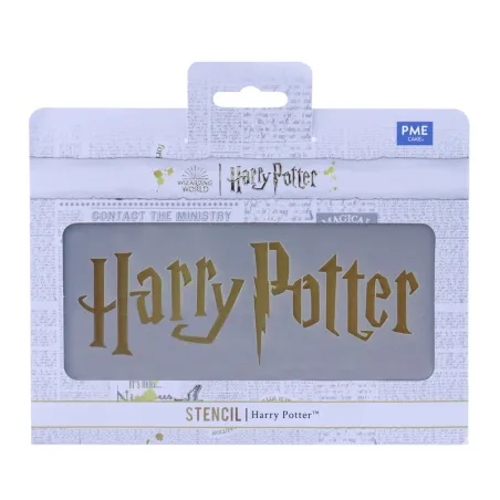 Harry Potter lettering stencil conjures up magic on desserts