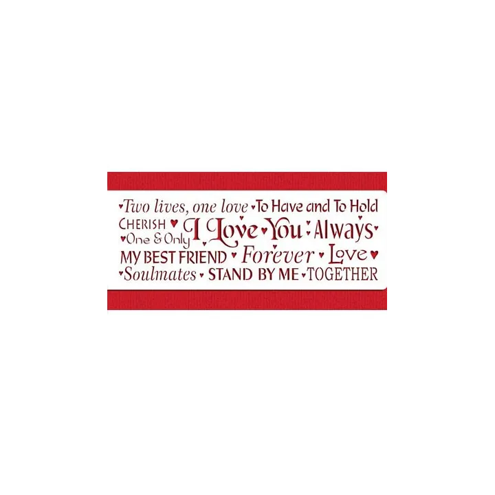 Words of Love Stencil for Sweet Messages on Your Desserts