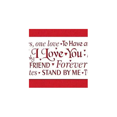 Words of Love Stencil for Sweet Messages on Your Desserts