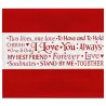 Words of Love Stencil for Sweet Messages on Your Desserts