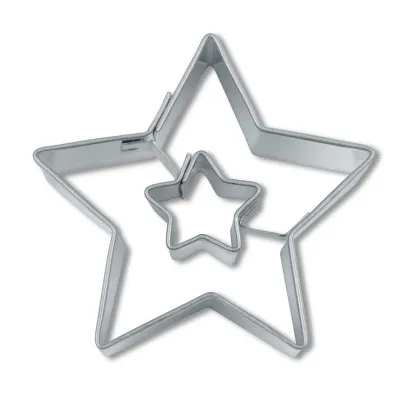 Ausstecher Stern in Stern