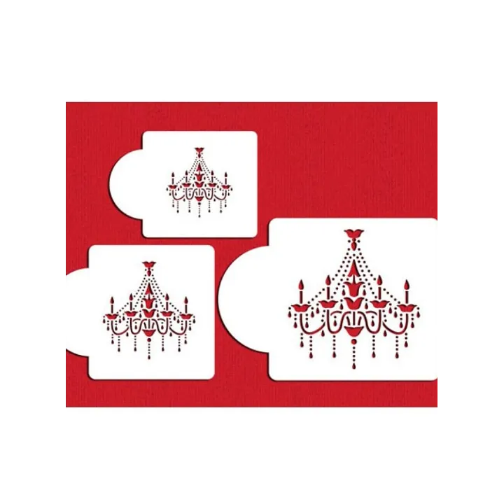 Lustre Stencil 3 pièces pour des décorations raffinées