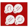 Geburtstag Stencils für süsse Worte auf Ihren Desserts