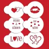 Love Stencils for Sweet Words and Motifs on Your Desserts