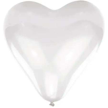 Ballon Coeur Blanc, 10 pièces