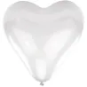 Luftballon Herz Weiss, 10 Stück