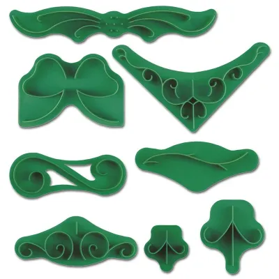 Set de gaufrage pour stuc, 7 pièces