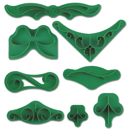 Stucco embossing set, 7 pieces