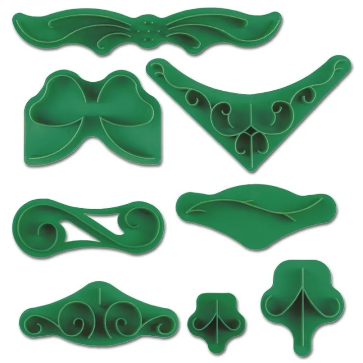 Stucco embossing set, 7 pieces